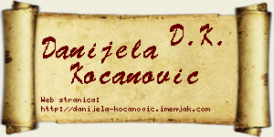 Danijela Kocanović vizit kartica